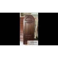 american red oak knotty alder pine cherry teak wood arched top Carving Design Wooden Simple Interior simple bedroom door